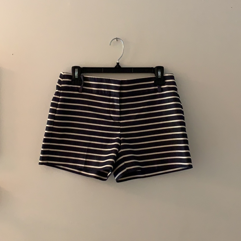 LOFT Navy & White Striped Women's Shorts